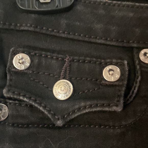 True Religion Black Ankle Stretch Skinny Jeans Size 27 - Picture 5 of 8